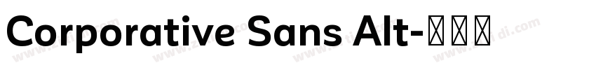 Corporative Sans Alt字体转换